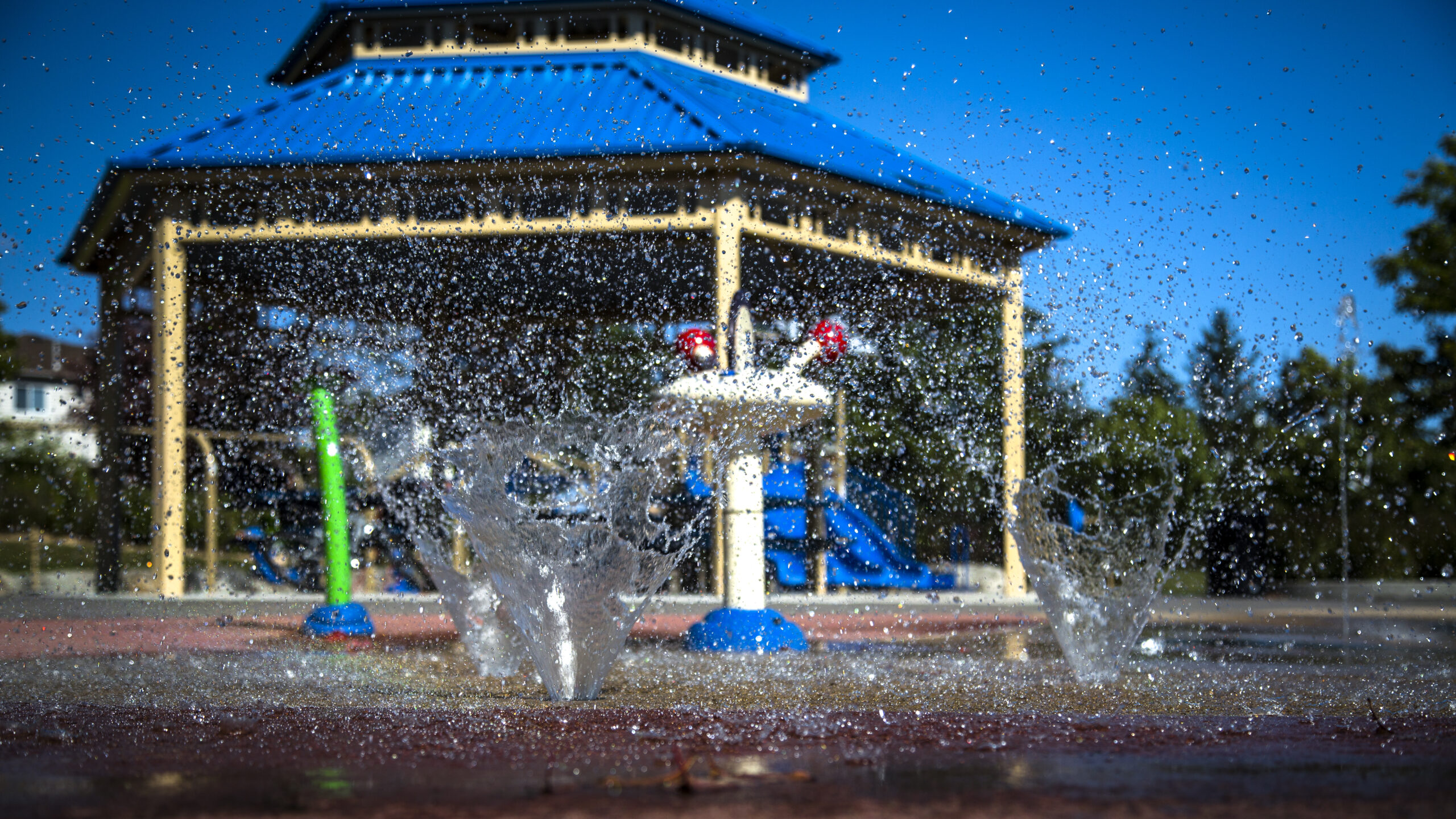Pavilion in a park near Uptown Core Oakville