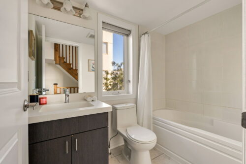 full bathroom with tub william duncan road downsview park toronto